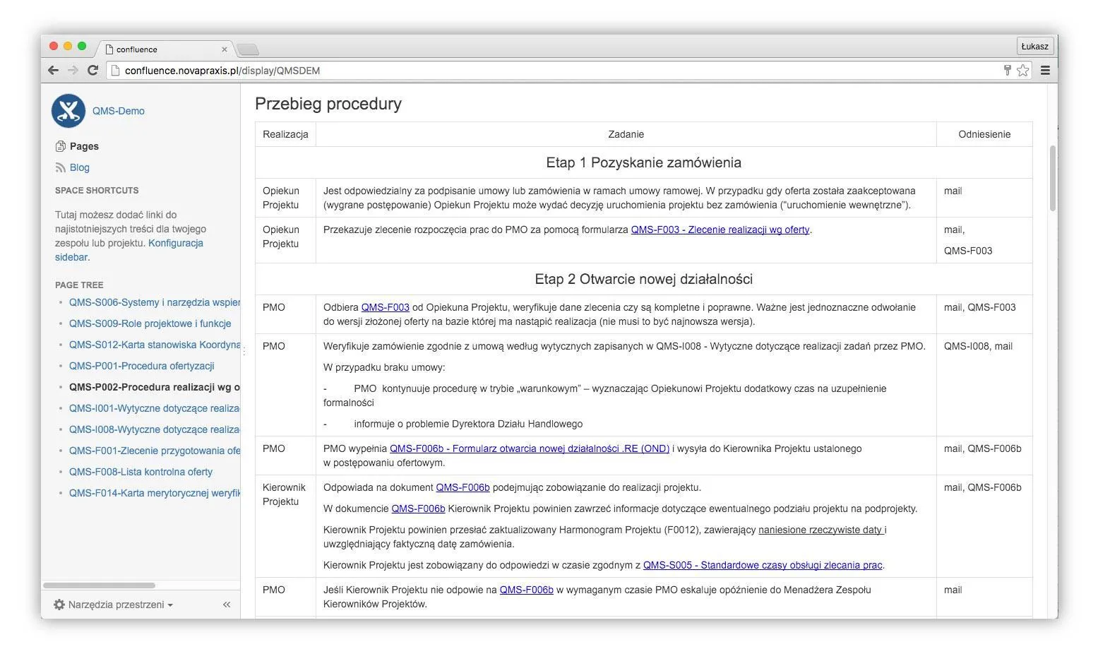 PMO - X. Wiki Screen 1 analiza procesów biznesowych